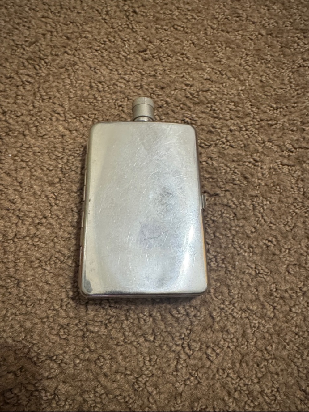 Classic Silver Metal Flask - Unbranded